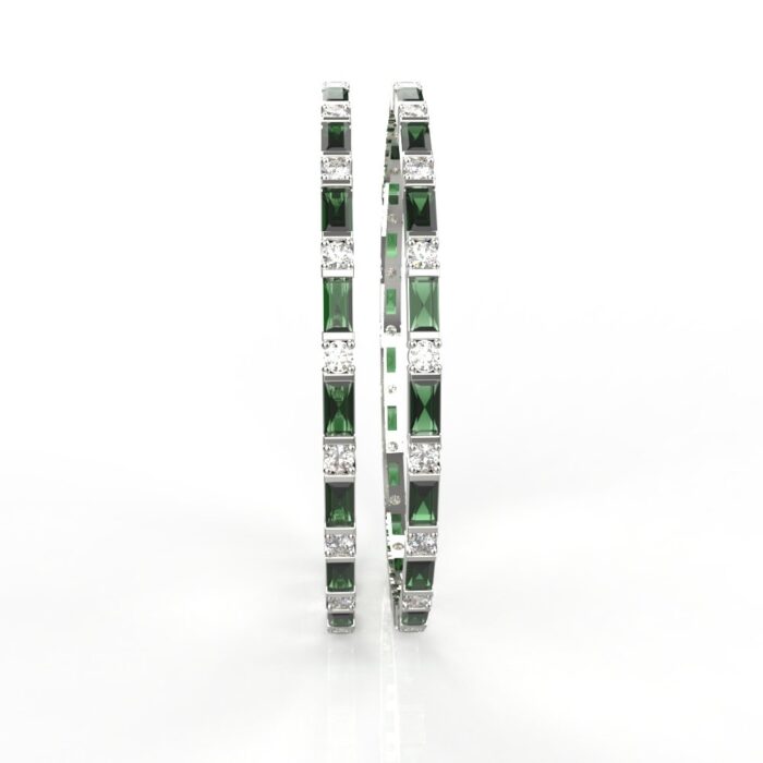Avarta Jewellery Sterling Silver Gemstone Bangle - Image 2