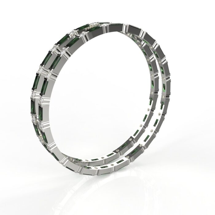 Avarta Jewellery Sterling Silver Gemstone Bangle - Image 6