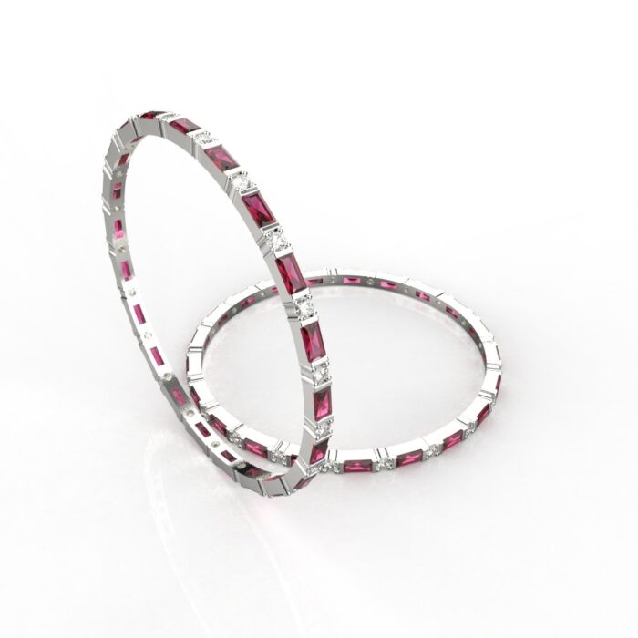 Avarta Jewellery Sterling Silver Gemstone Bangle - Image 8