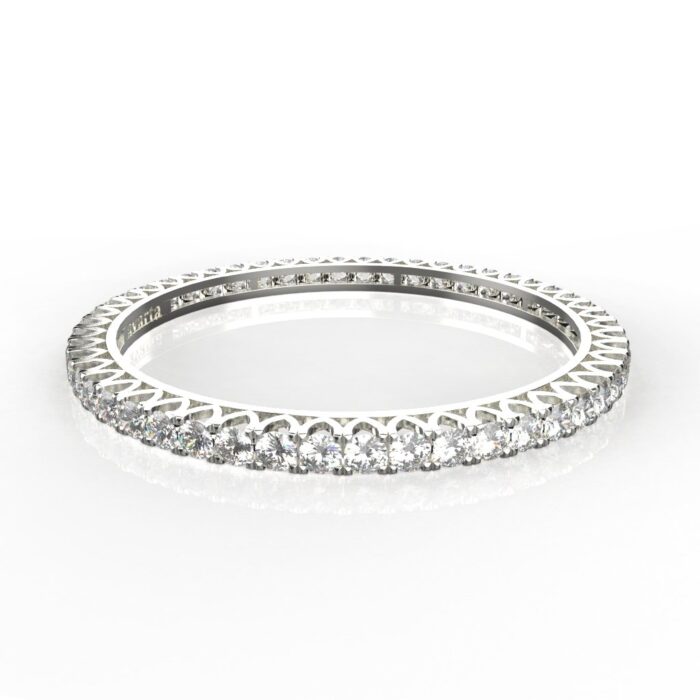 Avarta Jewellery 92.5 Sterling Silver Bangle With 25 Cents Each 5A Grade American Diamonds - Single Pcs - Image 2