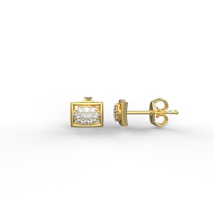 Avarta Jewellery 18K Hallmarked Gold Certified Diamond Studs Earring For Kids, Girls & Women - Image 4