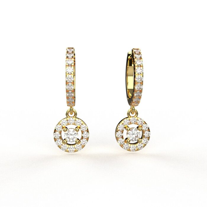 Avarta 14k Gold Moissanite Bali Dangler - Image 5