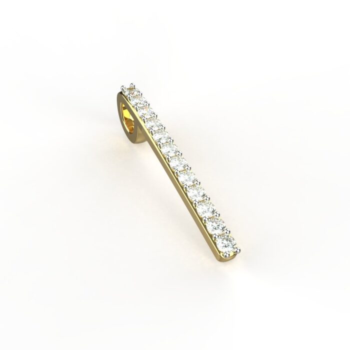 Avarta Jewellery 18k Gold Diamond Pendant With IJ-SI Certified Diamonds For Girls & Women
