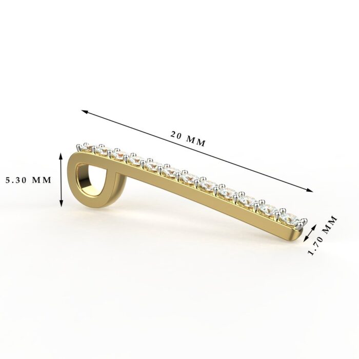 Avarta Jewellery 18k Gold Diamond Pendant With IJ-SI Certified Diamonds For Girls & Women - Image 4