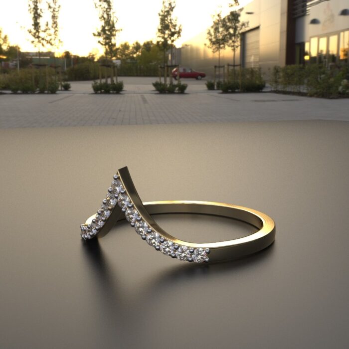 Avarta Jewellery 18K Gold Diamond Stackable Eternity Ring - Image 3