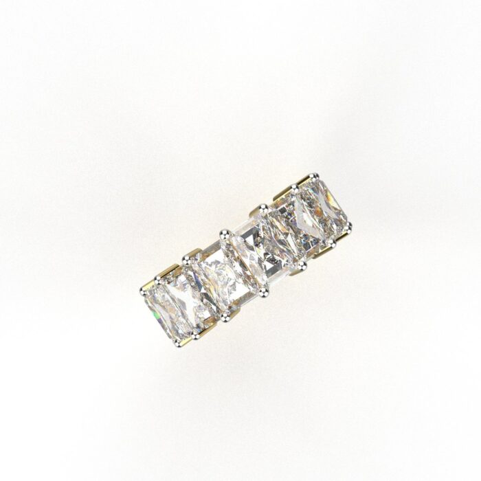 Avarta Jewellery 18k Gold 5 Carat Moissanite Eternity Ring - Image 4