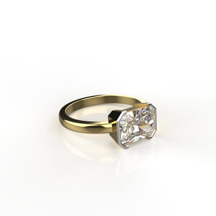 Avarta Jewellery 1.75 Carat Emerald Cut Lab Grown Solitaire Diamond Unisex Ring - Image 5