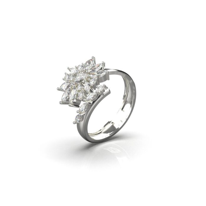 Avarta Jewellery Sterling Silver Twisted Ring - Image 2