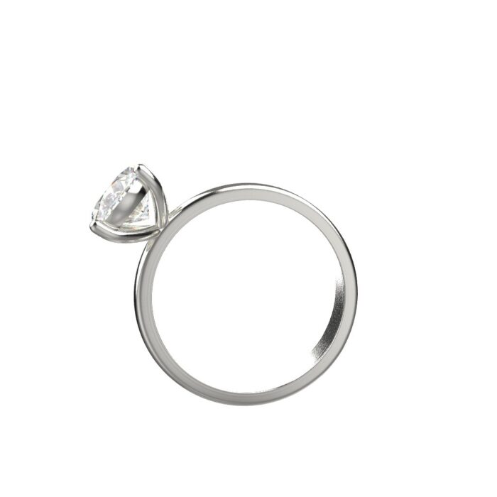 Avarta Jewellery 2.50 Carat Oval Solitaire Ring With Lab Diamonds - Image 4
