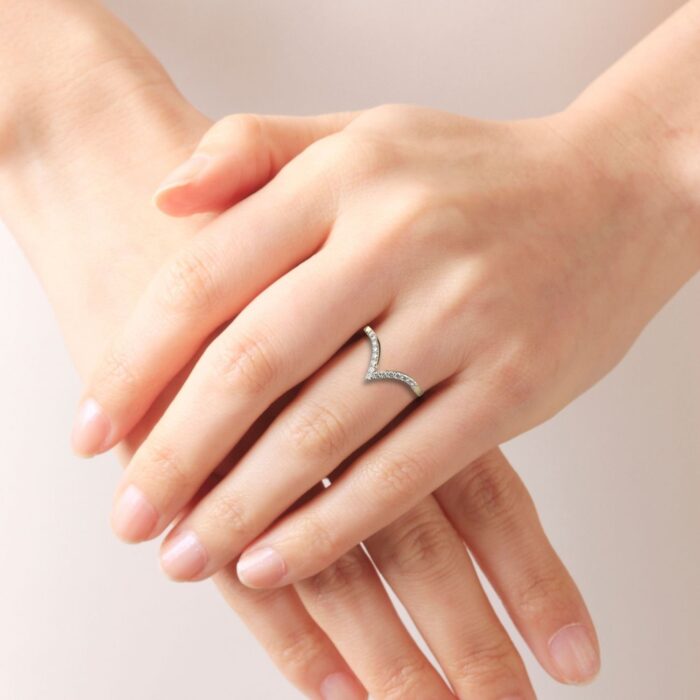 Avarta Jewellery 18K Gold Diamond Stackable Eternity Ring - Image 4