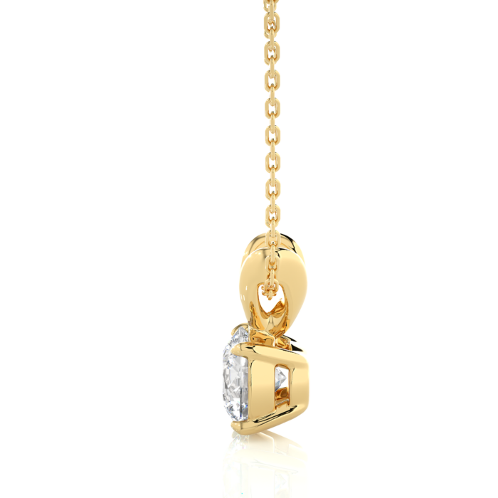 Avarta Jewellery 18k Gold 50 Cents Solitaire Pendant - Image 4