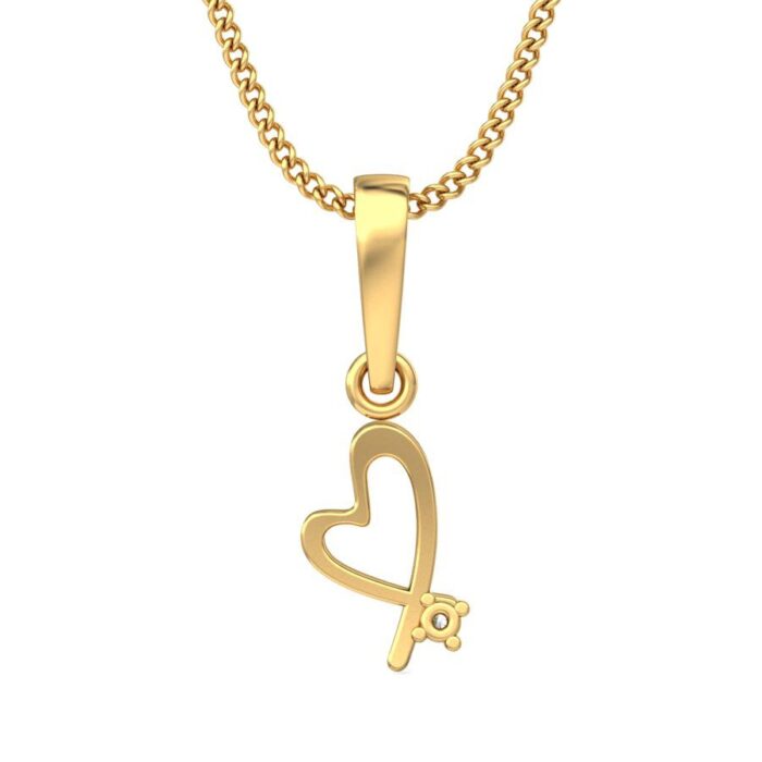 Avarta Jewellery Heart Pendant With Lab Grown Diamond - Image 4