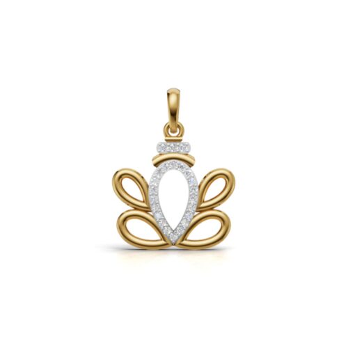 Gold Diamond Ganesh Pendant