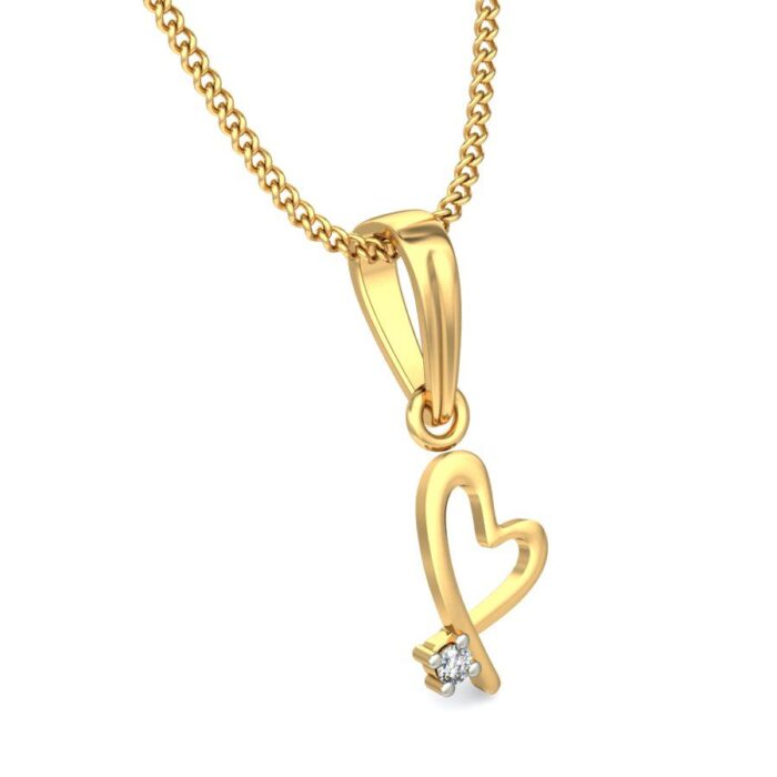 Avarta Jewellery Heart Pendant With Lab Grown Diamond - Image 3