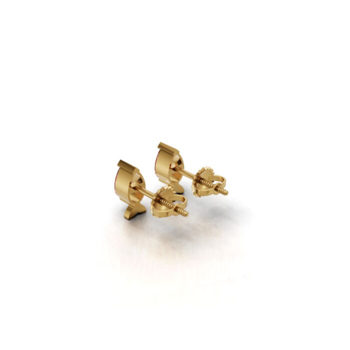 Avarta Gold Marine Ruby Earrings for Kids - Image 5