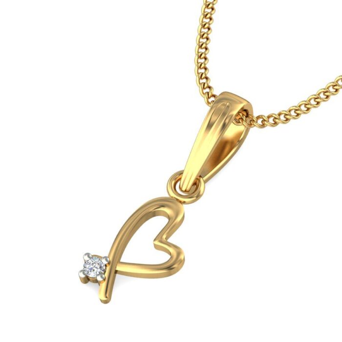 Avarta Jewellery Heart Pendant With Lab Grown Diamond - Image 2