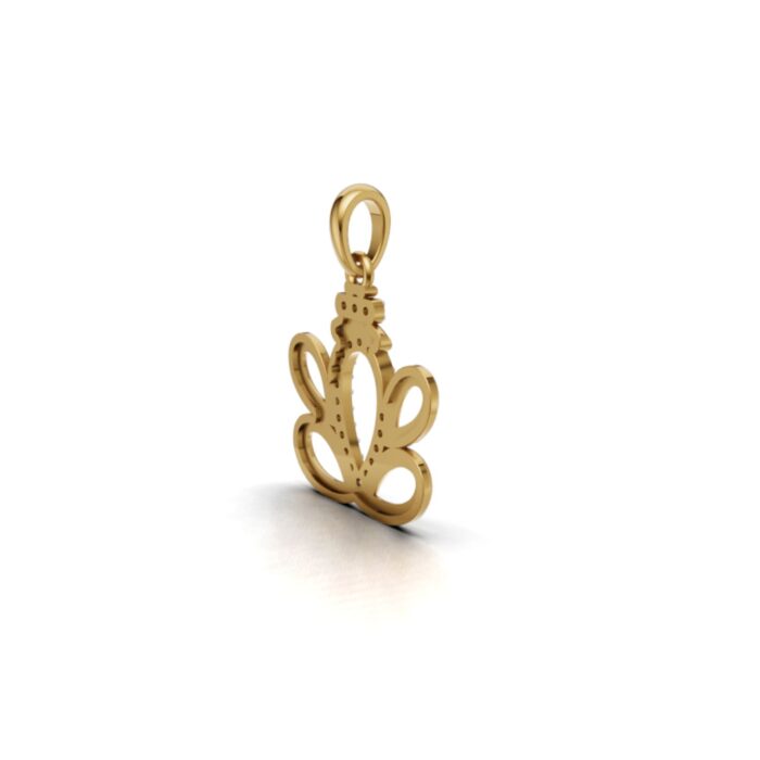 Avarta Gothic Gold Diamond Ganesh Pendant - Image 4