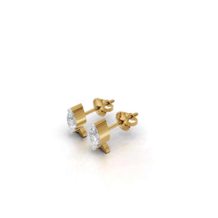 Avarta Gold Marine Diamond Earrings for Kids - Image 5