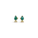 New Arrival Avarta Gold Marine Emerald Earrings for Kids – Elegant and Ethical Birthstone Jewelry