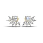 Avarta Gold Luxe Sparkle Cushion Diamond Earrings