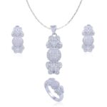 Avarta Jewellery Sterling Silver Butterfly Pendant Set With Chain
