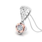 Avarta Jewellery Phenom Dual Tone Solitaire Pendant