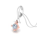 Avarta Jewellery Dual Tone Solitaire Pendant