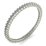 Avarta Jewellery 92.5 Sterling Silver Bangle or Kada With American Diamonds For Girls & Women