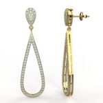 Avarta Jewellery Enchantic 18k Gold Moissanite Earrings For Girls & Women