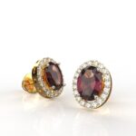 Avarta 18k Gold 1.10 Carat Each Ruby Studs