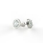 Avarta Jewellery 92.5 Sterling Silver Solitaire Studs Earrings With American Diamonds For Girls & Women