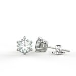 Avarta Jewellery 92.5 Sterling Silver 0.80 Carat Each Unisex Solitaire Studs Earrings for Girls & Women