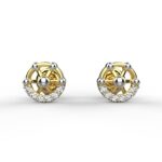 Avarta Jewellery 18K Hallmarked Gold Studs Earrings With Certified Diamonds For Kids, Girls & Women