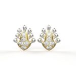 Avarta Jewellery 18K Hallmarked Gold With Certified Diamond Studs Earrings For Girls & Women