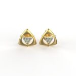Avarta Jewellery 18K Hallmarked Gold Certified Diamond Studs Earring For Kids, Girls & Women