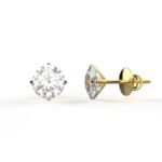 Avarta Jewellery Gold 1 Carat Solitaire Earrings
