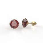Avarta Jewellery 18k Gold 3.50 Carat Each Natural Ruby Solitaire Studs