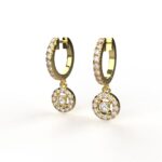 Avarta 18k Gold Moissanite Bali Dangler