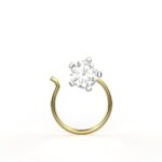 Avarta 18k Yellow Gold 10 Cents Nosepin For Girls & Women