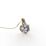 Avarta Jewellery Sterling Silver Solitaire Pendant For Girls & Women