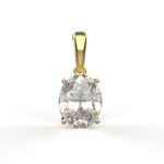 Avarta Jewellery Oval Cut Lab Grown Diamond Solitaire Pendant
