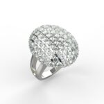 Avarta Sterling Silver Twilight American Diamond Ring