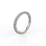 Avarta Jewellery Sterling Silver Stackable Eternity Ring Band For Girls & Women