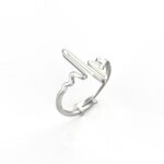 Avarta Sterling Silver Life Line Resizable Ring