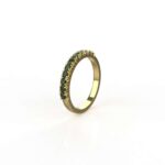 Avarta 14K Gold Emerald Eternity Band