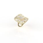 Avarta Jewellery 14k Gold Moissanite Cocktail Ring
