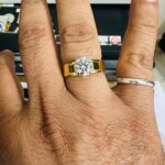 Avarta 14k Gold 2 Carat Solitaire Lab Diamond Ring For Men