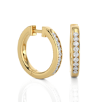 Avarta Jewellery 18K Gold Diamond Bali Earrings