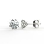Avarta 92.5 Sterling Silver Enchantic American Diamond Studs Earring For Girls & Women