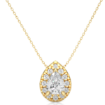 Avarta Jewellery 18k Gold Pear Solitaire Pendant
